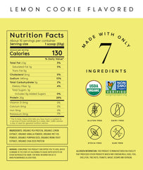 Truvani Lemon Cookie scoop beside powder enables precise, mess-free servings