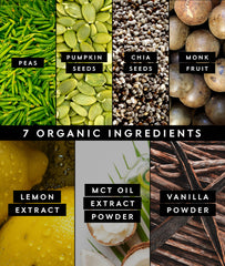 Truvani organic label closeup highlighting certified ingredients