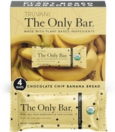 Truvani snack bars chocolate chip banana bread pack, convenient on-the-go snack with wholesome ingredients.