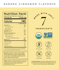 Truvani banana cinnamon protein powder shake blend for post-workout recovery