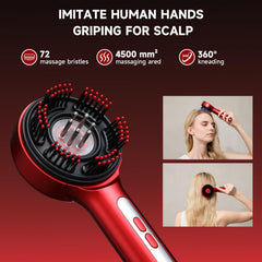 Trvtve hair oil applicator with roller-balls for even distribution.