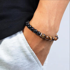 TUBIANCA bracelet with black tourmaline beads protects against negativity