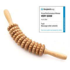 Tuuli wooden massage roller hips; comfortable flank massage tool.