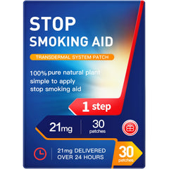 Tuwyfe Stop Smoking Patches Step 1 box shows 30 patches for a month