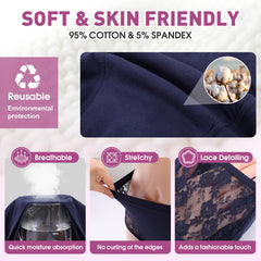 TUXIYA mid-high waist with flexible waistband for secure, comfortable fit