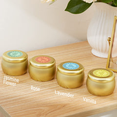 Tuyai Lavender candle tin highlights soothing lavender notes.