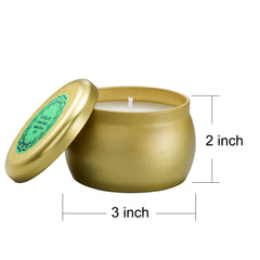 Tuyai Vanilla candle tin creates cozy, warm ambiance.