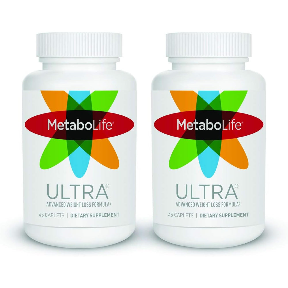 Twinlab MetaboLife Ultra bottle front view highlighting 800 mg caplets for appetite support