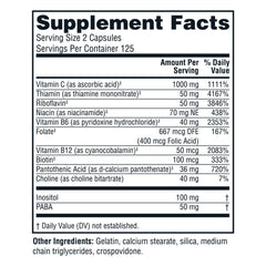 Twinlab Stress B-Complex bottle with label highlighting B vitamins and capsule count.