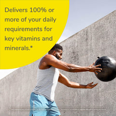 Twinlab TWL Men's Daily One capsules in hand for on-the-go.