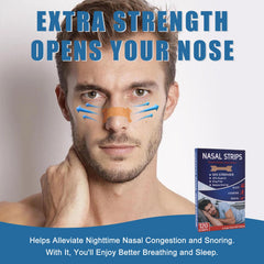 Tyelason nasal strips close-up showing strong adhesive for secure wear