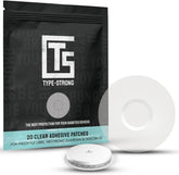 Type Strong Libre 3 cover on skin, angle view of skin-safe protection