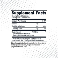 Type Zero glucomannan capsules close-up for simple, consistent daily supplementation.