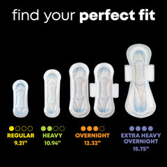 U by Kotex overnight pads with wings provide 360-degree protection during sleep.