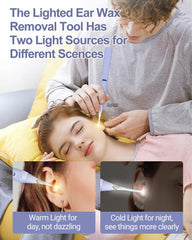 UANRNA soft-spoon-head for gentle, comfortable ear cleaning.