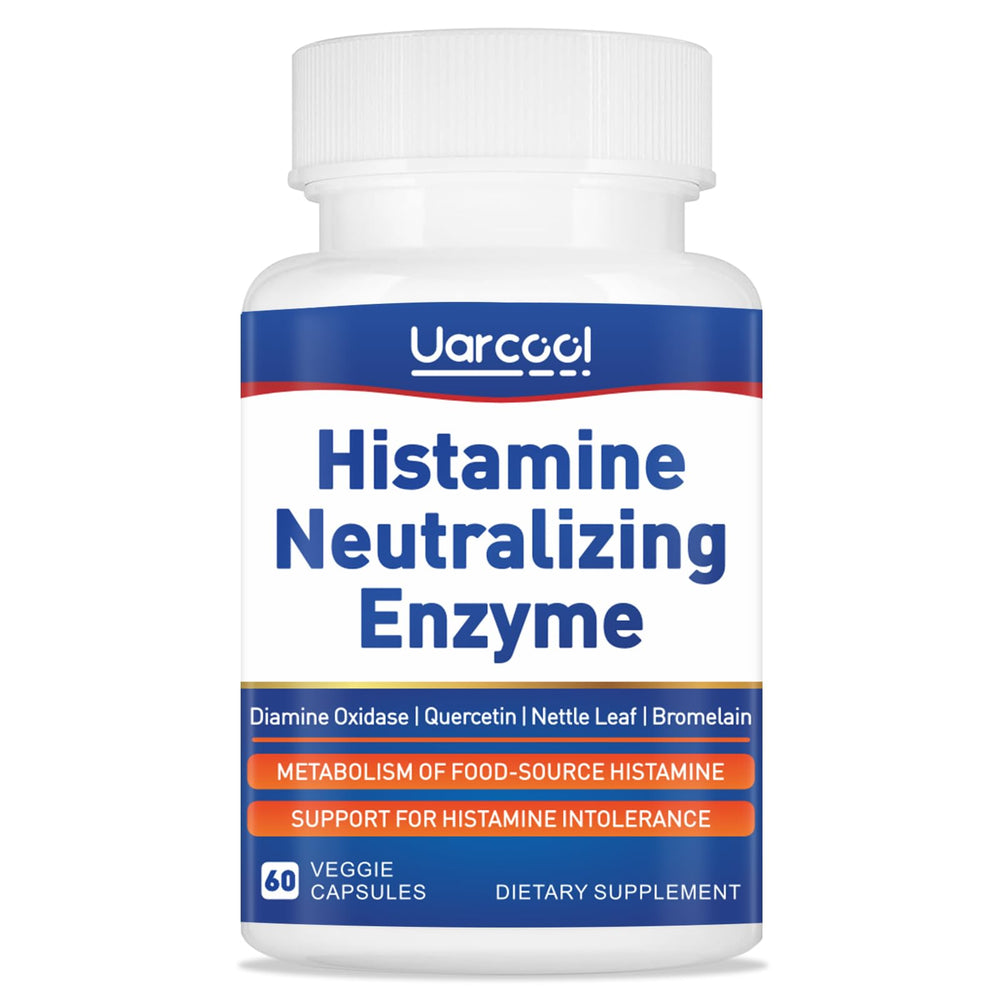 Uarcool DAO enzyme supplement bottle front for daily digestive support.
