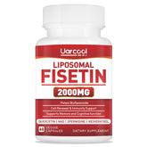 Uarcool Fisetin bottle front view highlighting healthy aging support