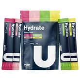 UCAN Hydrate berry flavor stickpack offering sugar-free hydration for workouts