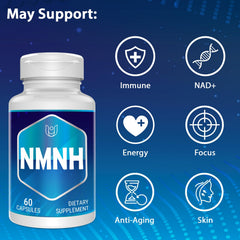 Ucessuyy NMNH capsule cap highlights 500 mg per serving.