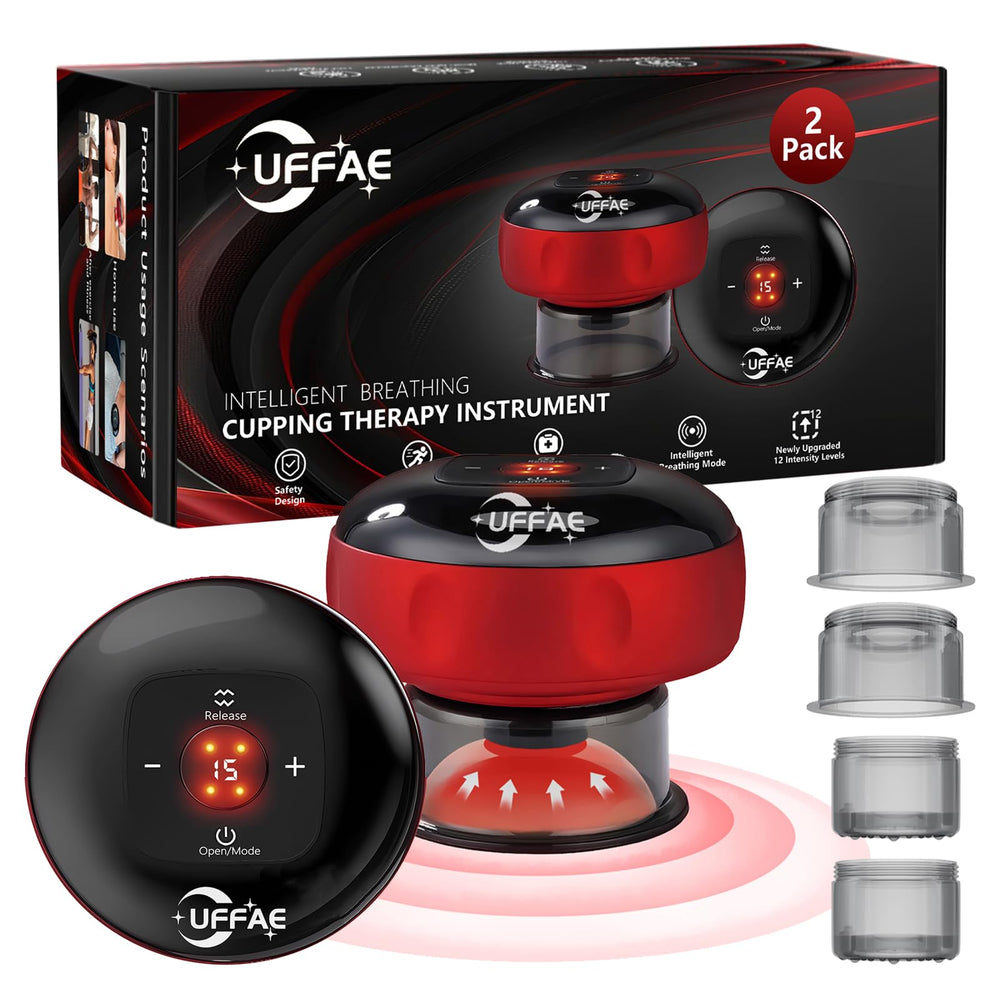 UFFAE 7in1 cupping set front view for versatile relief across muscles