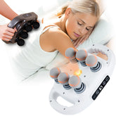 UFFAE six-head massage gun delivering targeted relief for sore muscles in daily workouts.