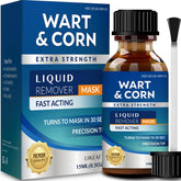 uikeaft wart remover bottle ready for at-home use on feet.