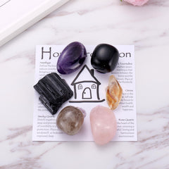 Ukodnus rose quartz polished stone promoting loving energy and harmonious homes.