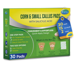 Ulensy Corn Remover Pads packaging shown for at-home use and easy access.