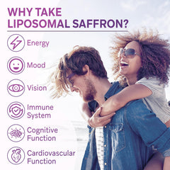 Ulmubra liposomal saffron capsules dispensing shot for easy daily use.