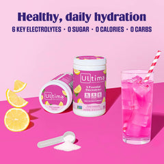 Ultima Replenisher vegan keto-friendly label for dietary compatibility.