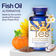 ULTIMATE EFAs capsules close-up emphasize heart-supporting omega-3