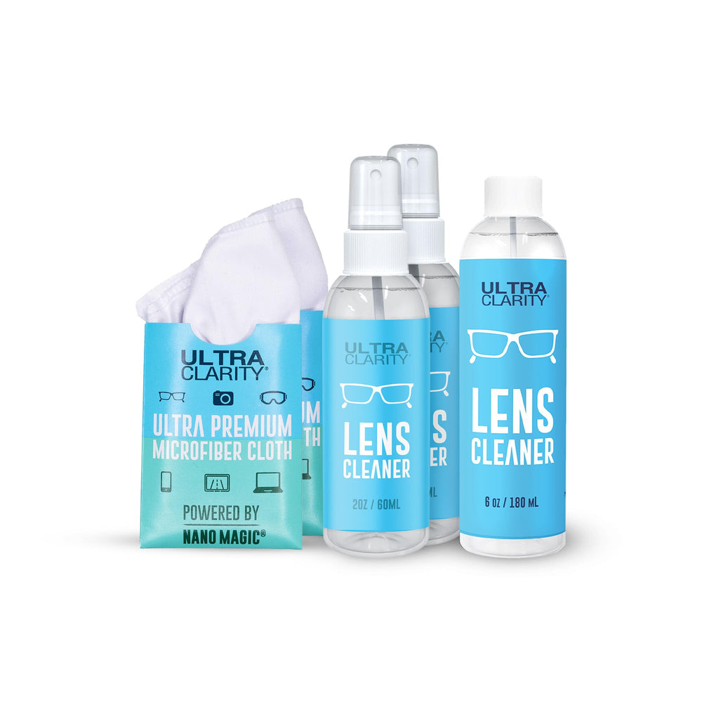 Ultra Clarity Nano Magic spray bottle for eyeglasses and screens, glare-free finish