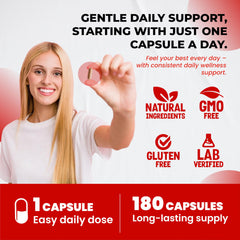 ULTRA HERBS Cortisol Shield 9-in-1 capsules close-up for easy daily support.