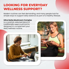 Ultra Herbs: etiqueta muestra ingredientes clave para claridad sostenida.