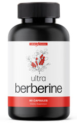 Ultra6 Berberine capsules bottle showing 600mg strength for daily metabolic balance.