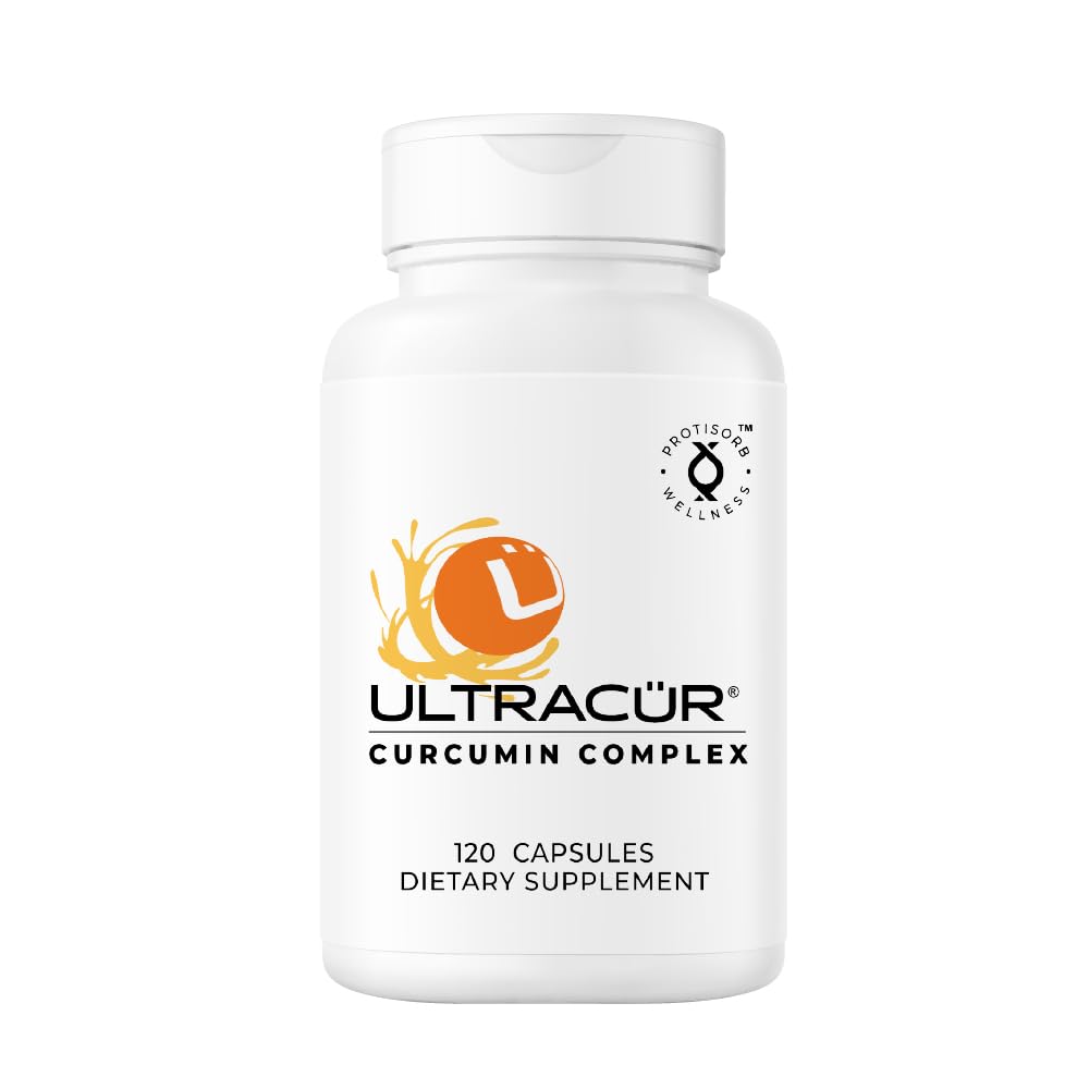 UltraCur Curcumin Complex bottle shows high-bioavailability formula for daily wellness.
