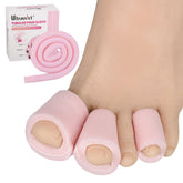 Ultrassist toe sleeve overlap in small size provides cushioned toe protection