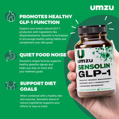 UMZU Sensolin bottle highlights cinnamon for balance and focus.