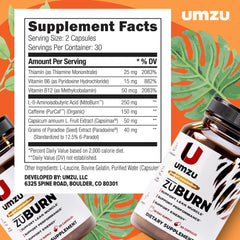 UMZU ZuBurn bottle with glass illustrating everyday use during workouts.