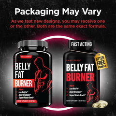 UNALTERED Belly Fat Burner label close-up highlights CLA formula for lean muscle support.