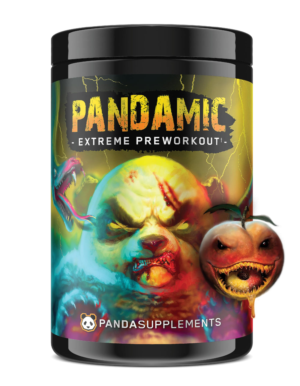 Underground Bio Labs Panda Supps Pandamic Extreme bottle highlights focus and energy for workouts