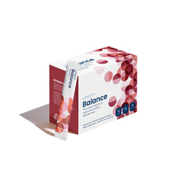 Unicity Balance Mixed Berry stick-pack close-up showing convenient pre-meal option.