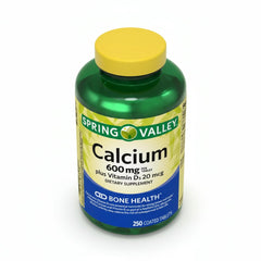 Unique Bundle Store calcium bottle front with tablets for daily bone support.