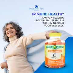 Unique Bundle Store Vitamin C Gummies 500mg closeup chewable for easy daily intake