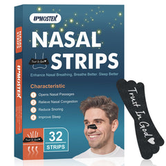 UPMOSTEK nasal strips with butterfly design for improved airflow during sleep.