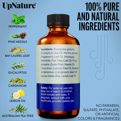 UpNature Breathe menthol cooling scene suggesting refreshing, clear air.