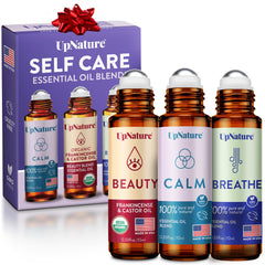 UpNature Breathe roll-on bottle for quick relief and refreshment on the go.