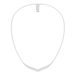 Upright GO necklace white sleek design for discreet everyday wear