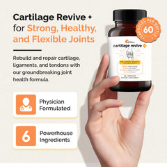 UpWellness Cartilage Revive label view shows clean ingredients and trusted branding