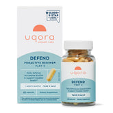Uqora Defend bottle front view highlighting bladder health support.